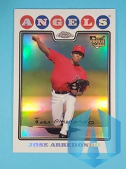 2008 Topps Chrome Rookie Card Jose Arredondo #CHR7 Angels